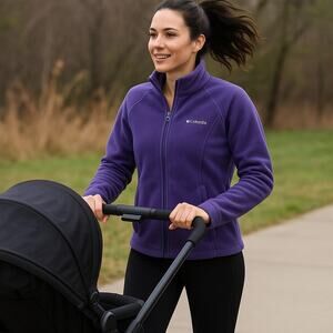 Columbia Women’s Purple Fleece Jacket – Size M